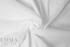 Italian poly/silk/elastane stretch organza - white