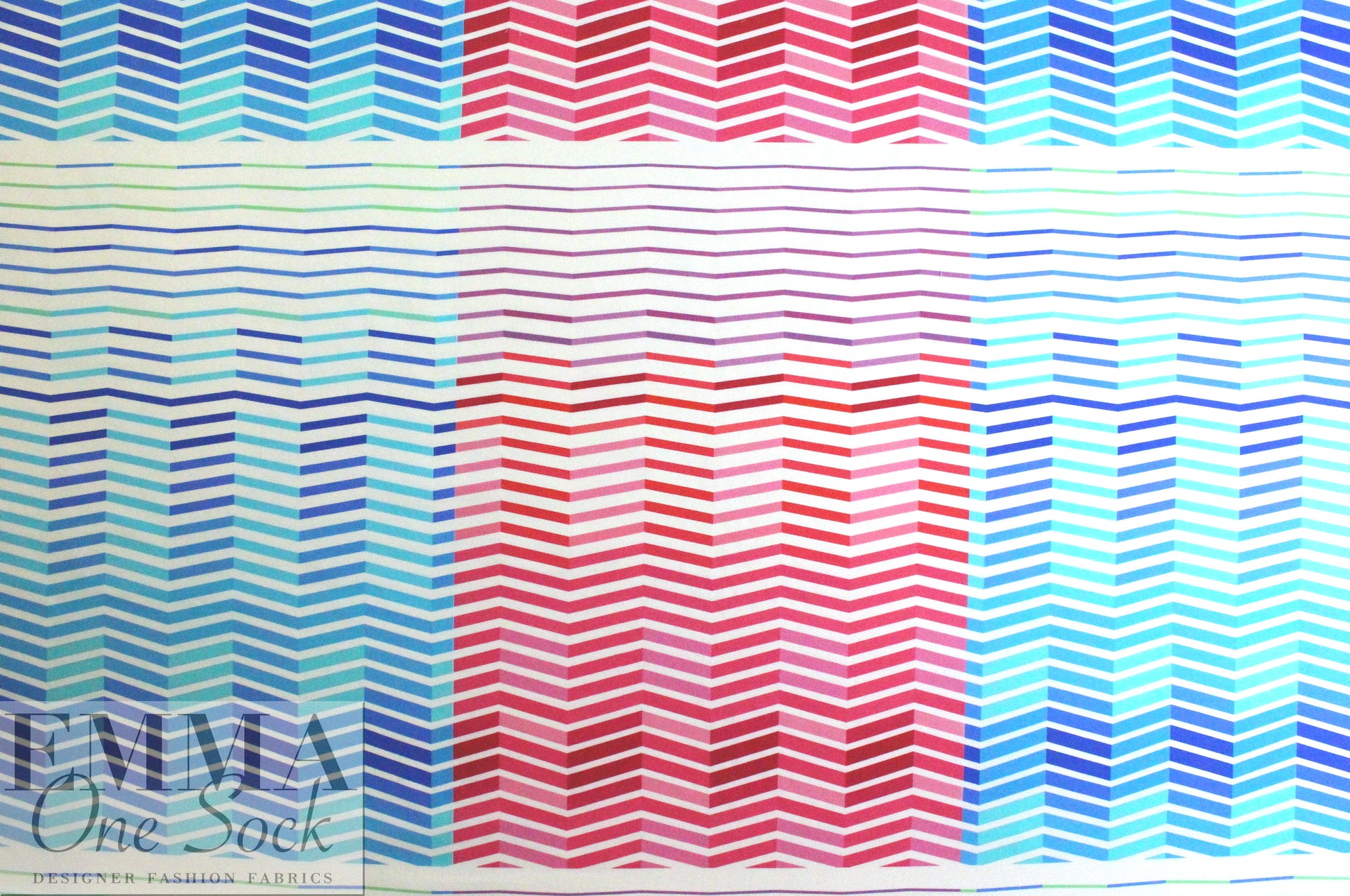 NY designer 3-D ombre' stretch cotton pique'