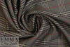 NY designer stretch yarn dyed plaid - camel/black/etc. 2.75 yds