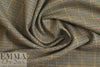 NY designer stretch yarn dyed plaid - camel houndstooth .625 yds
