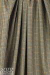 NY designer stretch yarn dyed plaid - camel houndstooth .625 yds