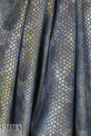 Italian python over-printed high-fashion stretch denim