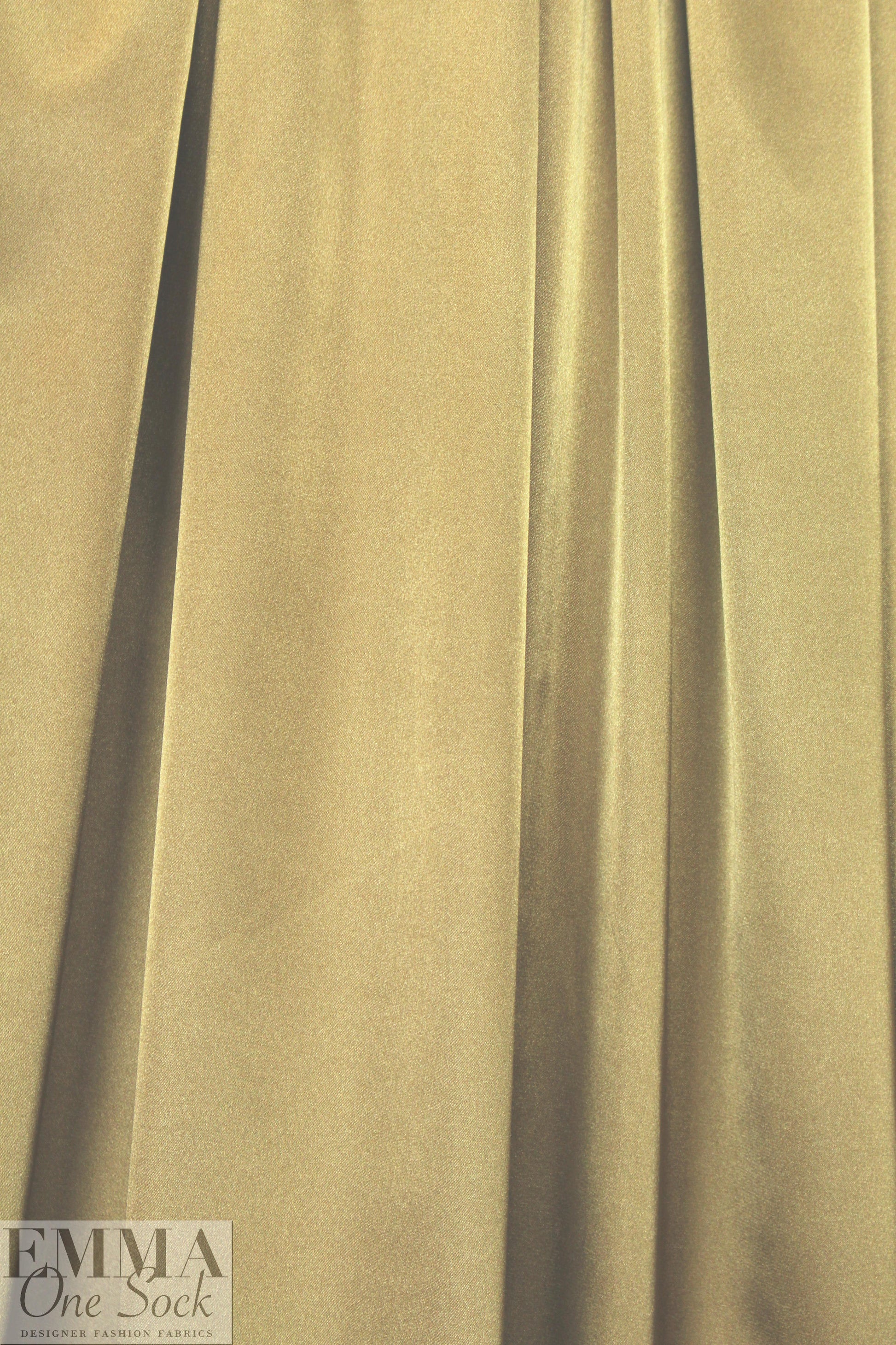 CA designer poly stretch satin woven - gold