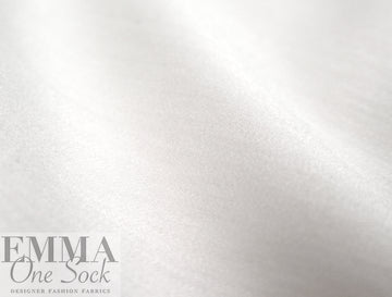 cotton/nylon stretch poplin shirting - white 1 yard
