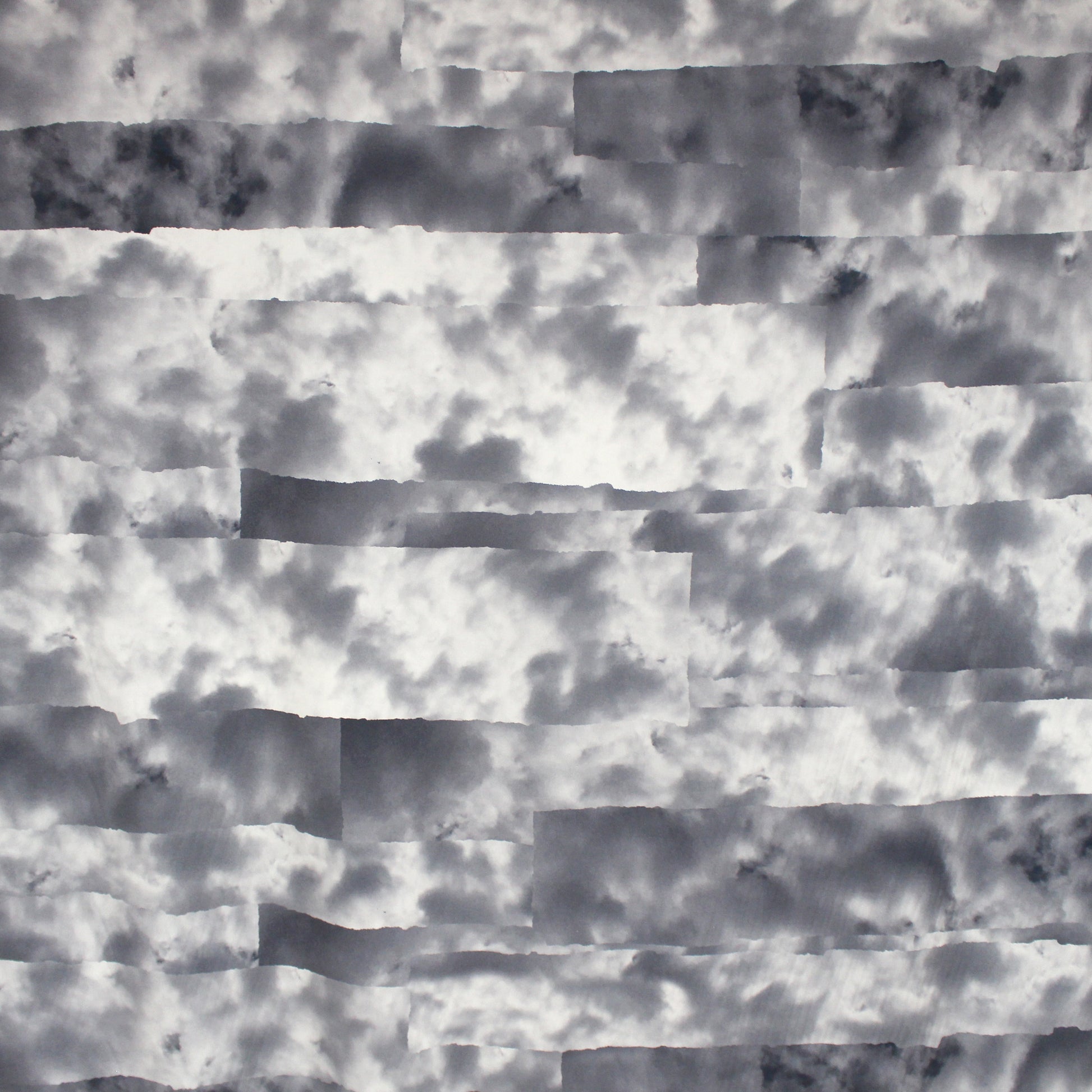 deadstock 'cloud collage' stretch silk charmeuse