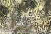 NY designer animal print montage silk stretch charmeuse