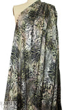 NY designer animal print montage silk stretch charmeuse