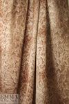 NY designer bronze python print silk stretch charmeuse