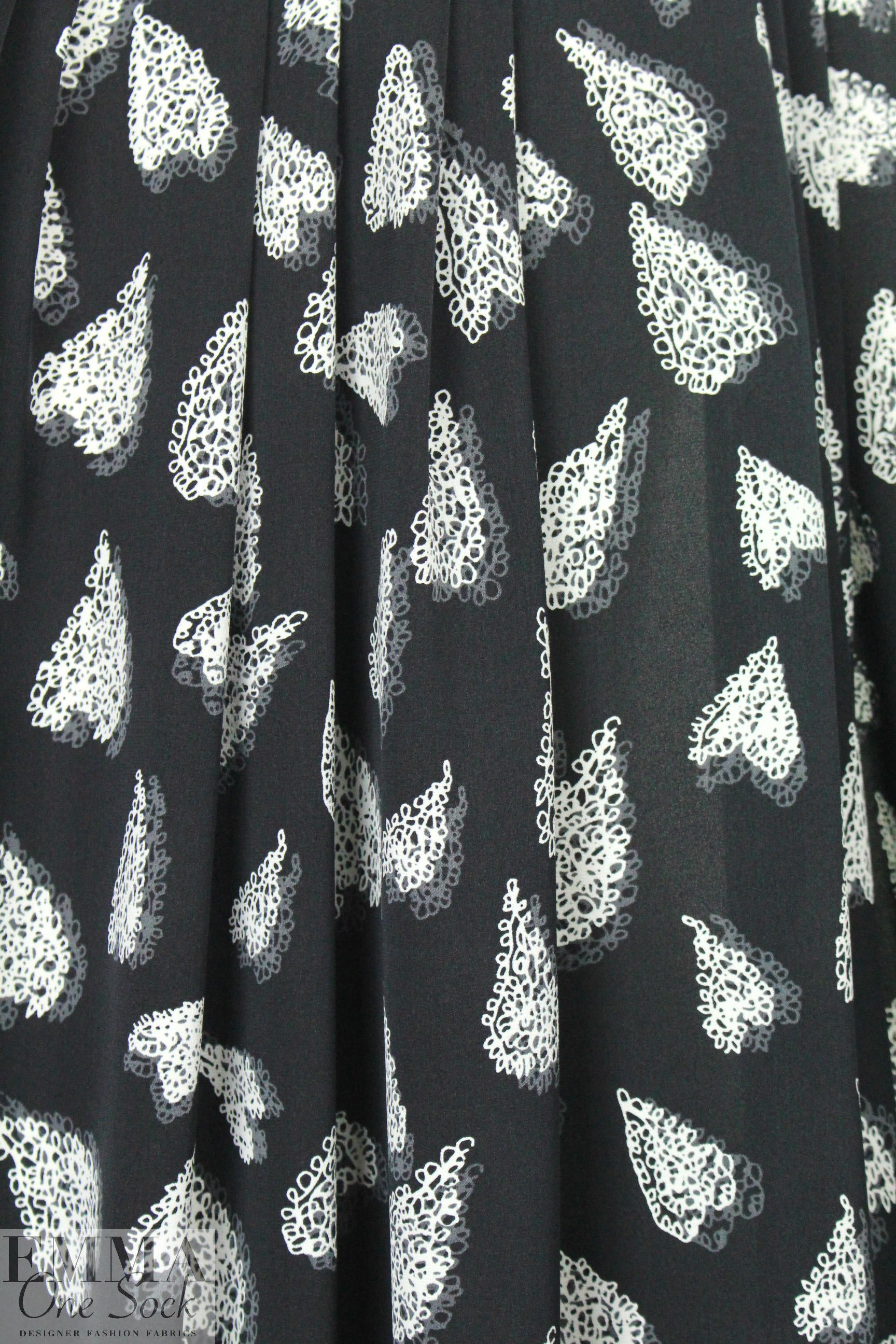 Rebecca Tayl0r 'shadow heart' stretch silk blouseweight