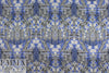 NY designer blue/black/silver stretch silk woven 1.5 yds