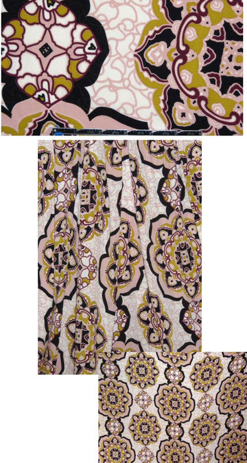 Hale B0b medallion silk stretch blouseweight 1.95 yds