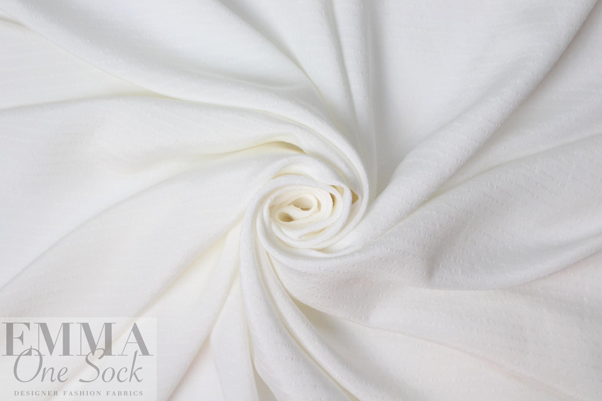 Derek L@m viscose/silk stretch textured cream stripe 1.875 yd