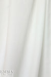 Derek L@m viscose/silk stretch textured cream stripe