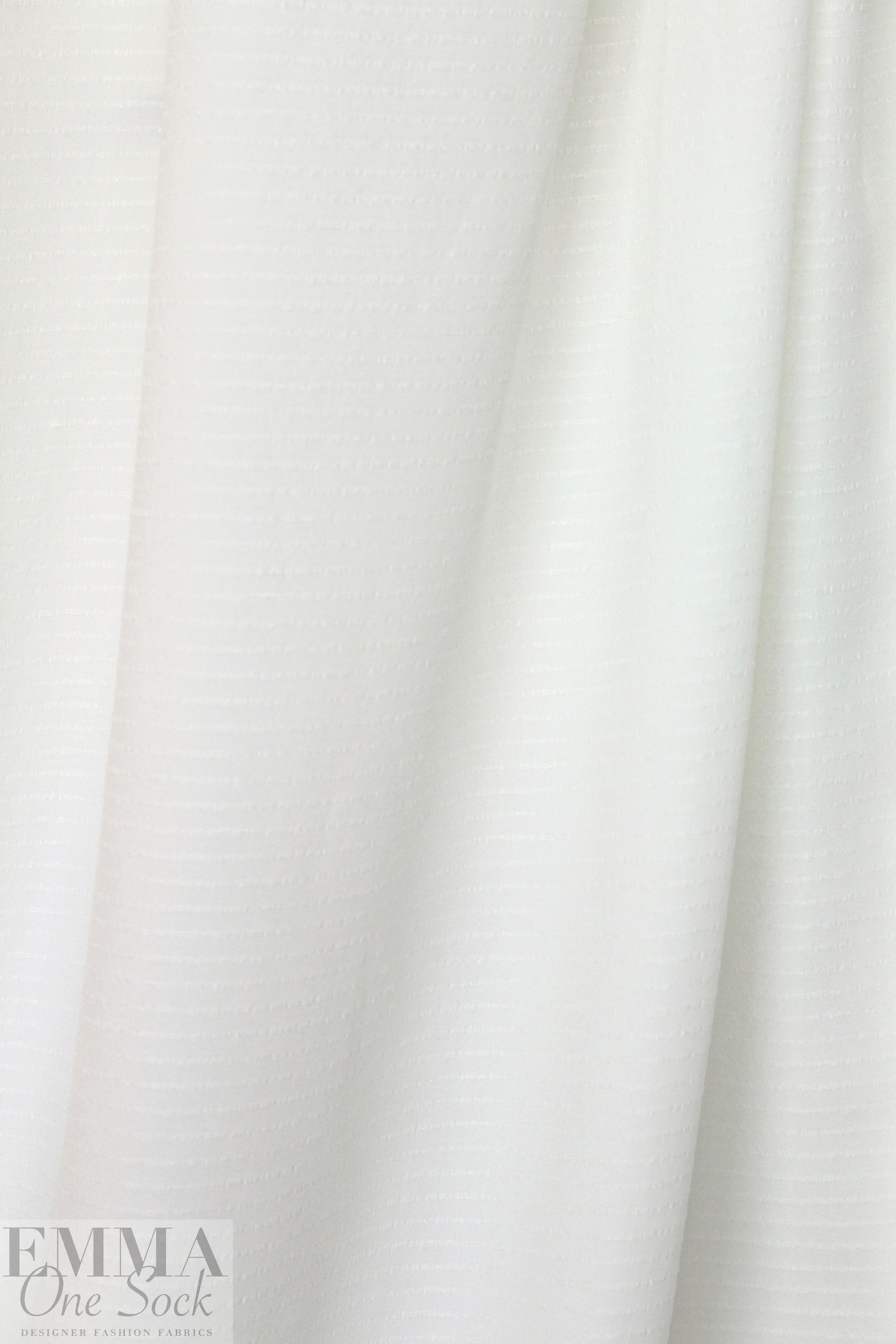 Derek L@m viscose/silk stretch textured cream stripe 1.875 yd