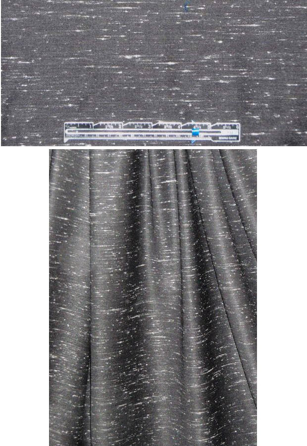 NY designer off black with slubs stretch wool suiting 1.66 yds