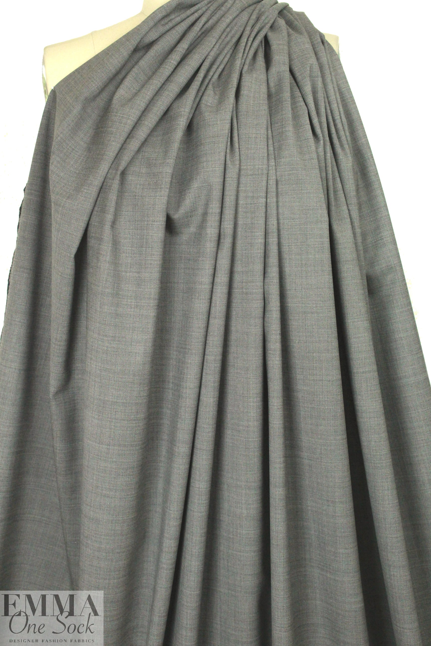 Rag & B0ne wool/spandex banker's gray stretch suiting