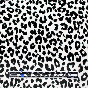 Italian 'snow leopard' stretch cotton twill 2.5 yd