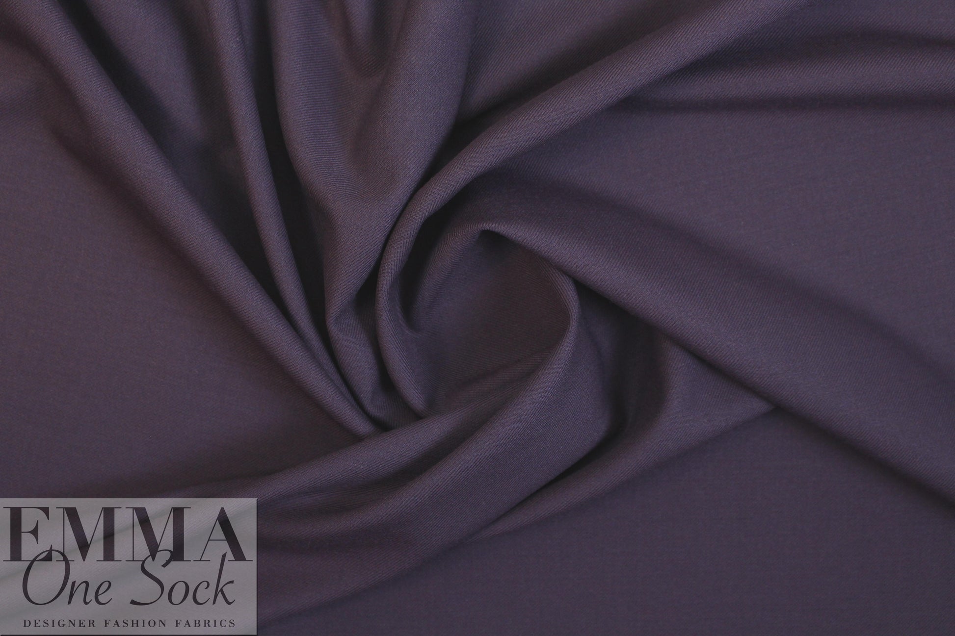 Italian stretch wool blend twill suiting - sweet grape
