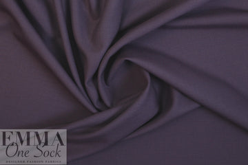 Italian stretch wool blend twill suiting - sweet grape 2 yd