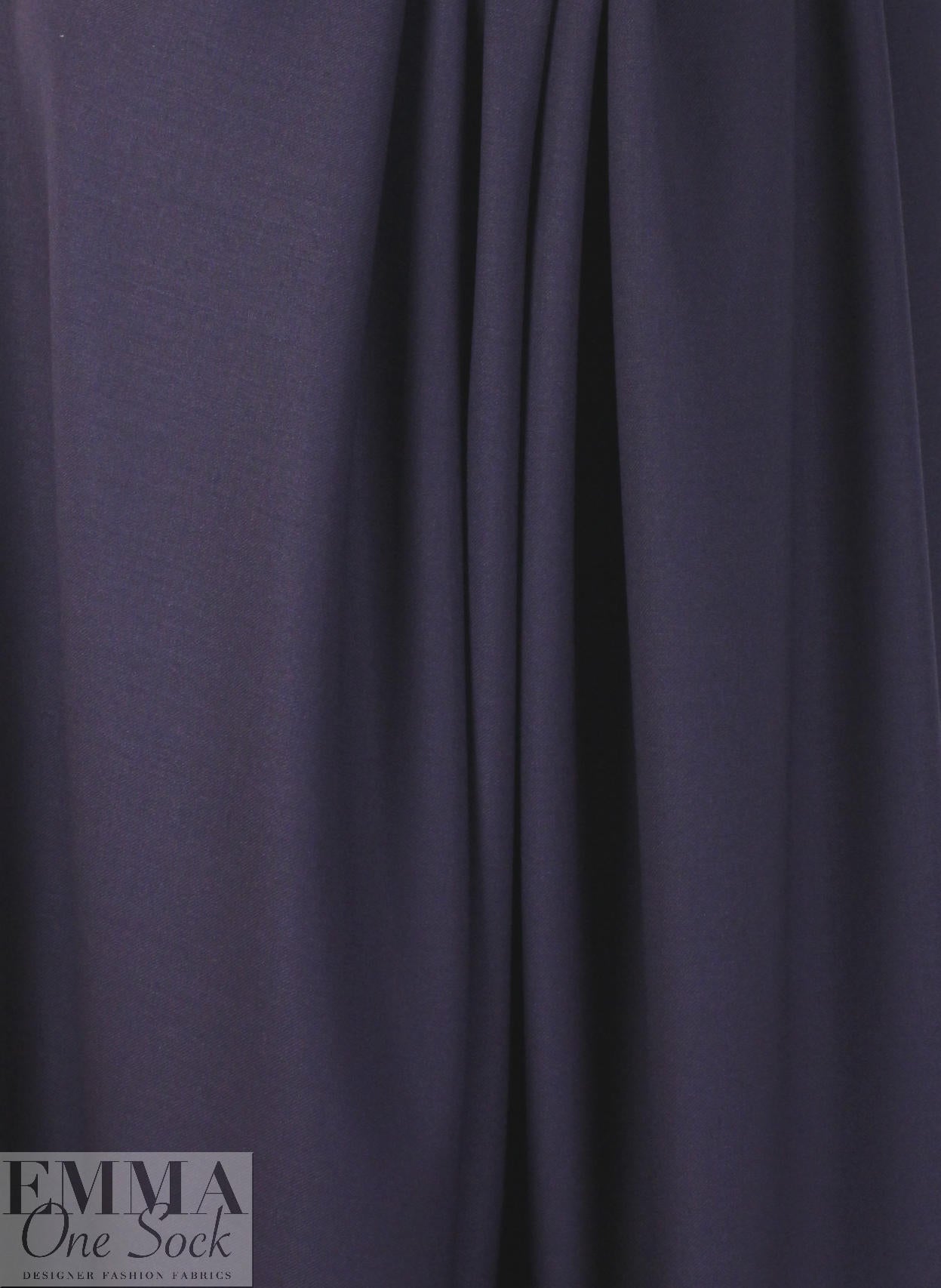 Italian stretch wool blend twill suiting - sweet grape 2 yd