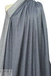 Lander0 viscose blend stretch twill - blue/silver 1.75 yd