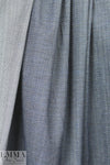 Lander0 viscose blend stretch twill - blue/silver 1.33 yds