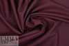 Italian stretch wool blend twill suiting - port