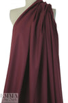 Italian stretch wool blend twill suiting - port .875 yds