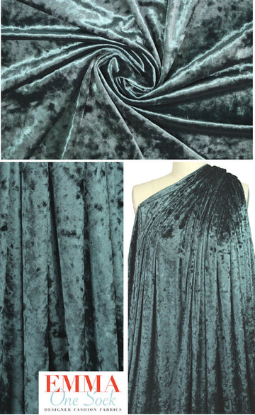 Haiku crush stretch velvet - pine