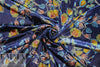 'decorative embroidery' floral stretch velvet 1.5 yds