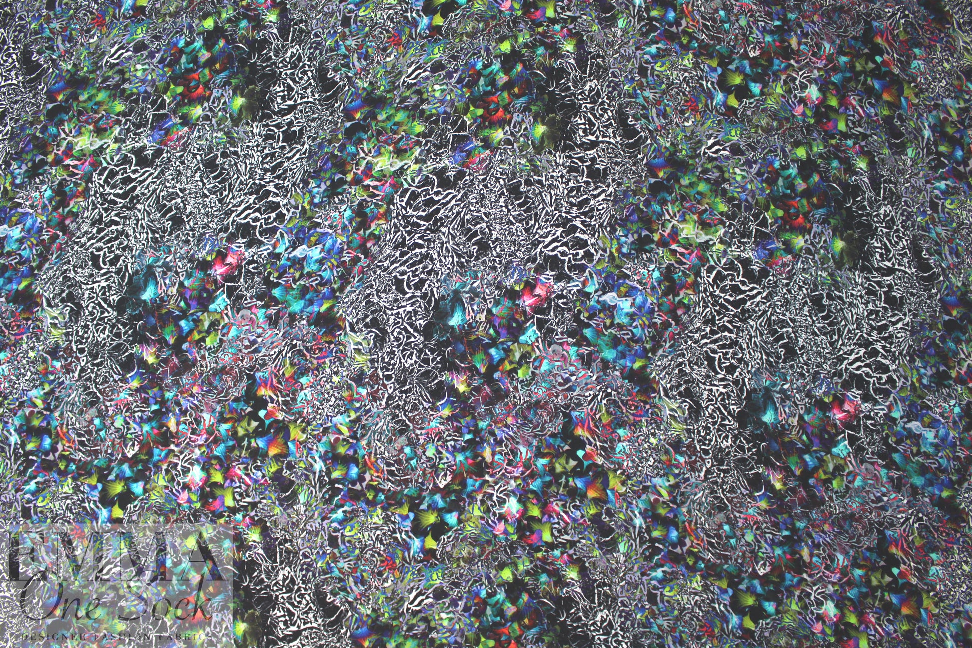 Nico1e Mi11er intricate abstract viscose stretch crepe