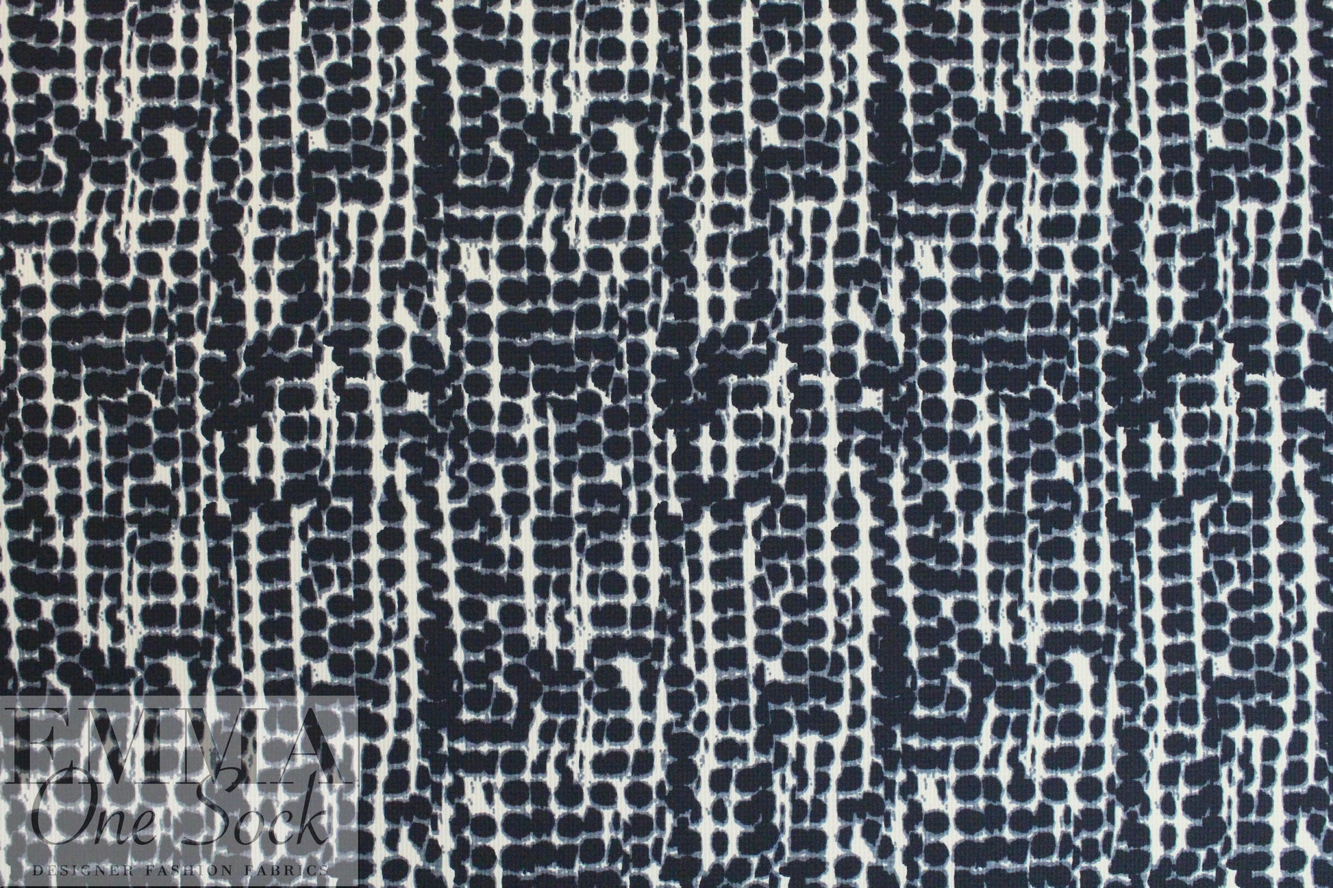 Italian waffle-textured stretch woven - cellular graphic 1 yard