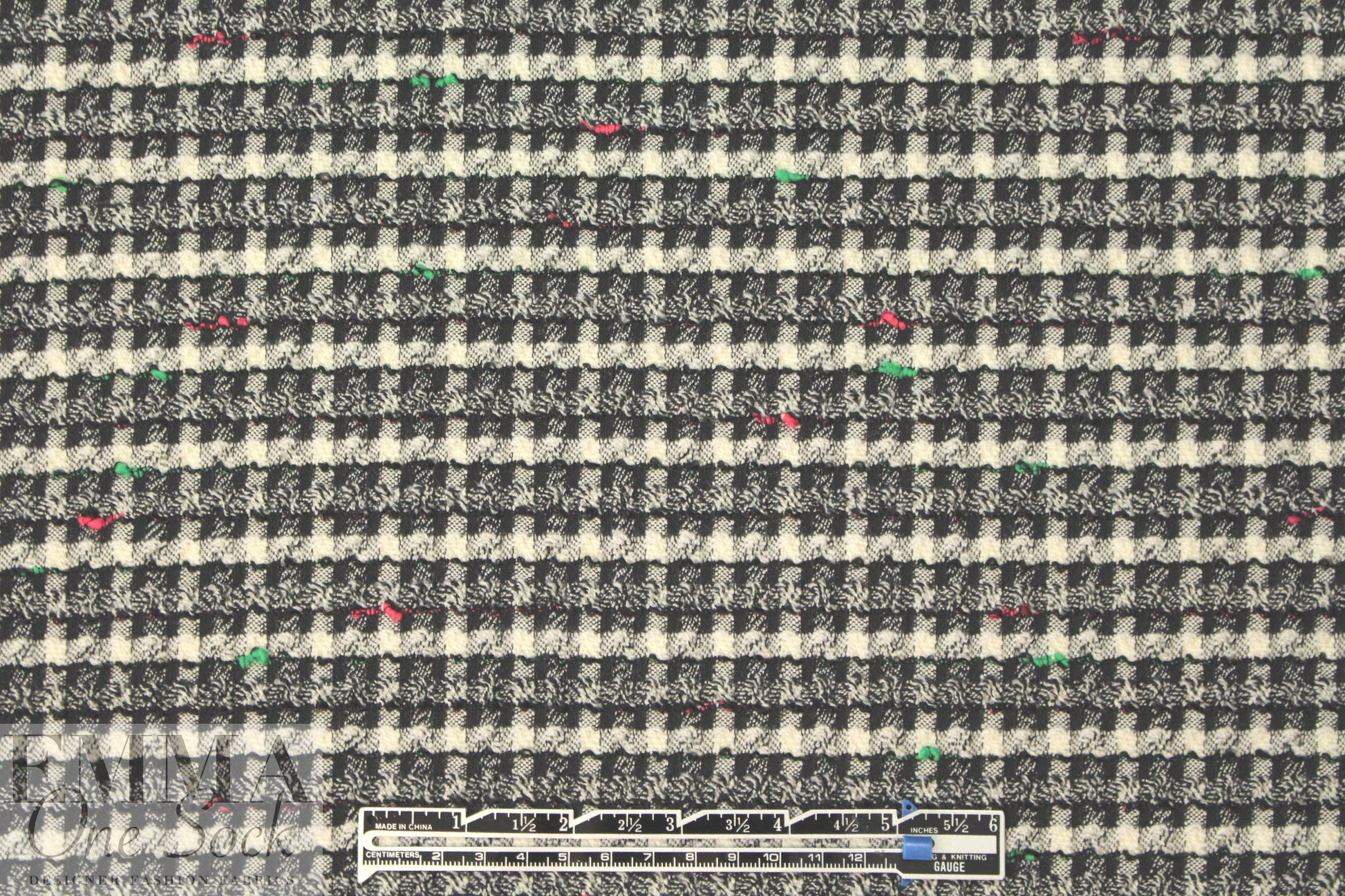 Dobert virgin wool blend novelty stretch woven - plaid