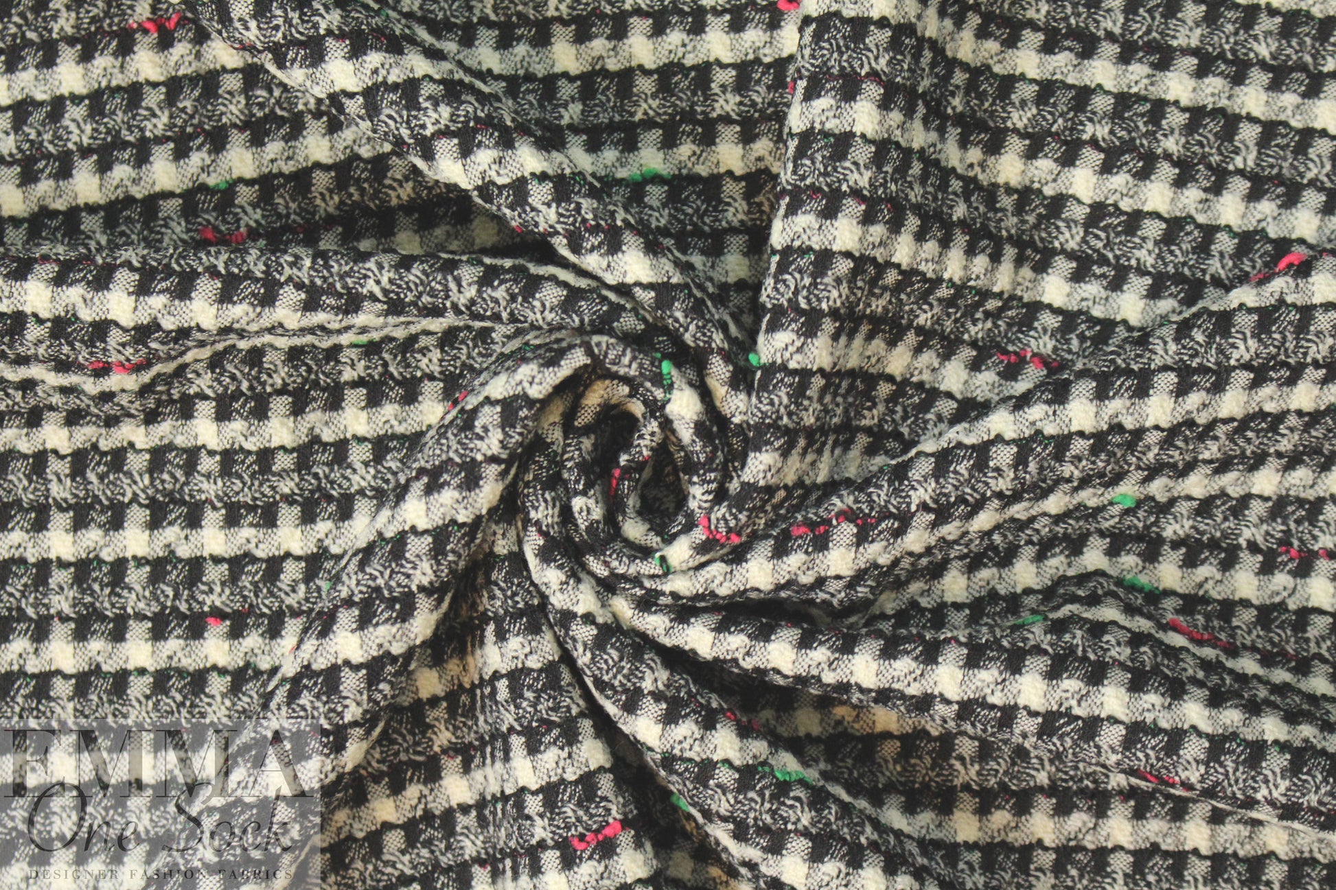 Dobert virgin wool blend novelty stretch woven - plaid