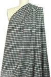 Dobert virgin wool blend novelty stretch woven - plaid 1.75 yds