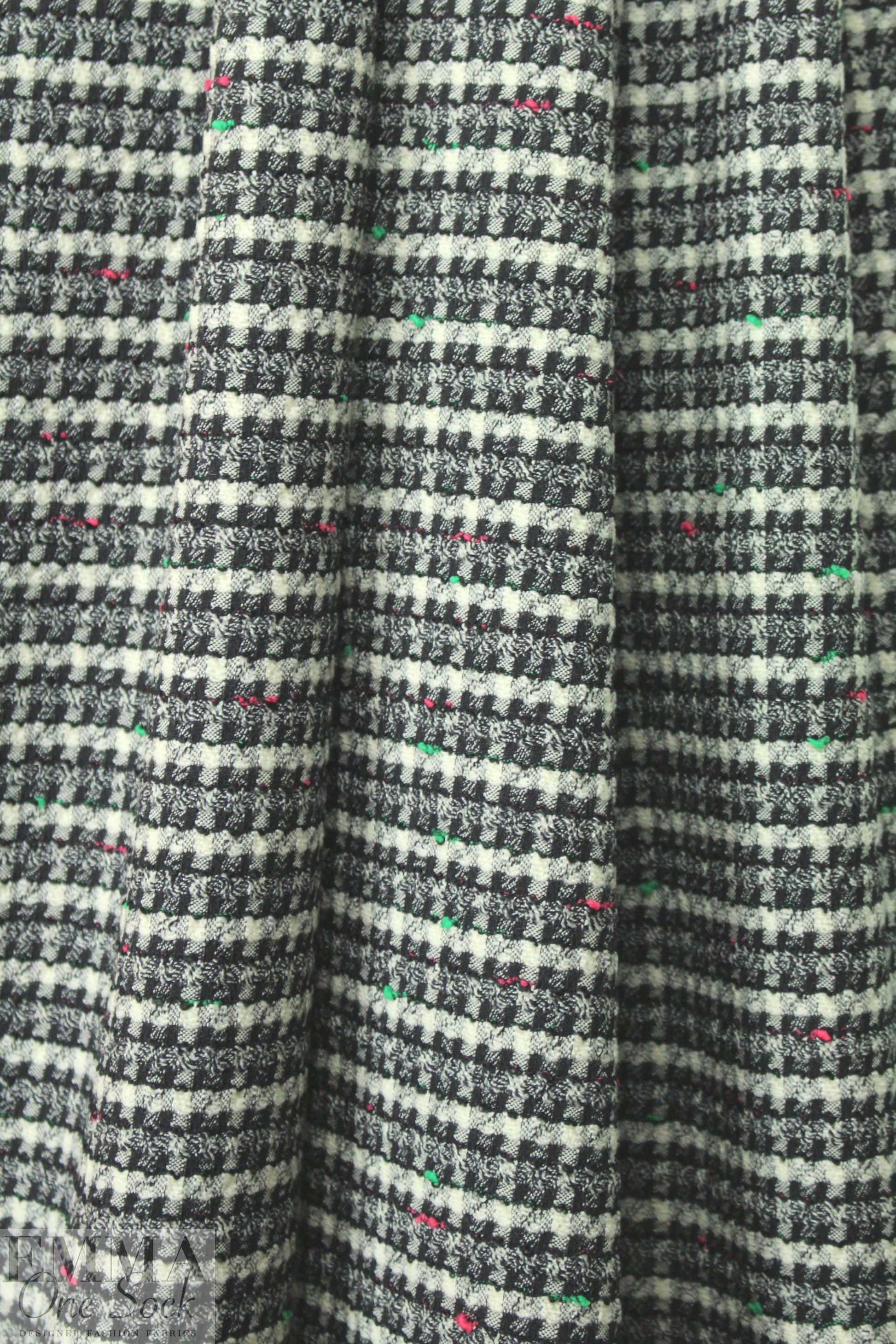 Dobert virgin wool blend novelty stretch woven - plaid