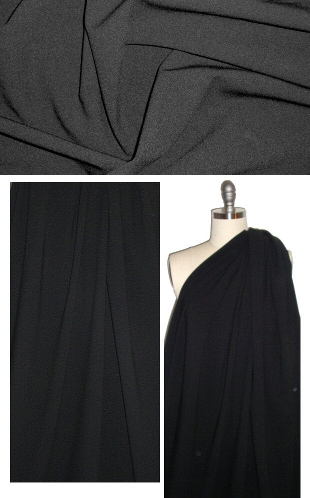 DKNY Italian black 4-way stretch wool crepe