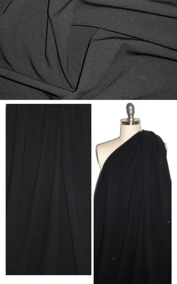 DKNY Italian black 4-way stretch wool crepe