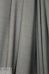 Italian stretch wool suiting - charcoal crosshatch