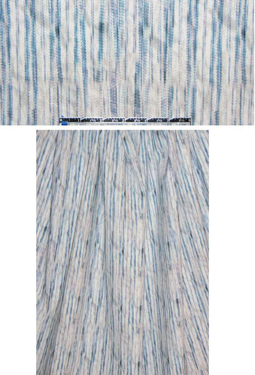 The0ry stripey abstract stretch woven - aqua