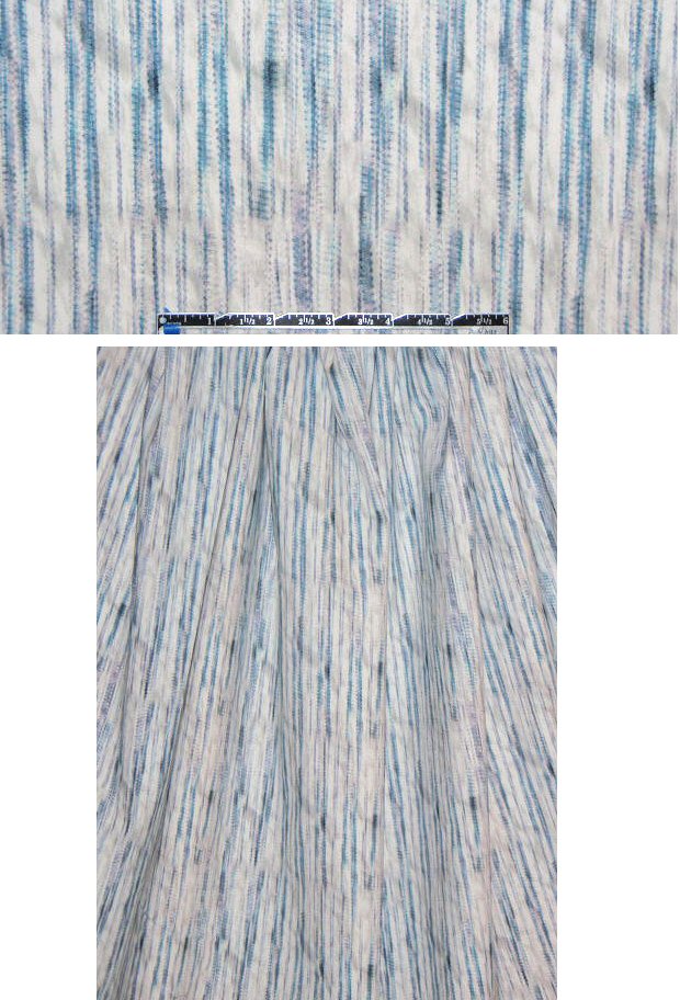 The0ry stripey abstract stretch woven - aqua 1.375 yd