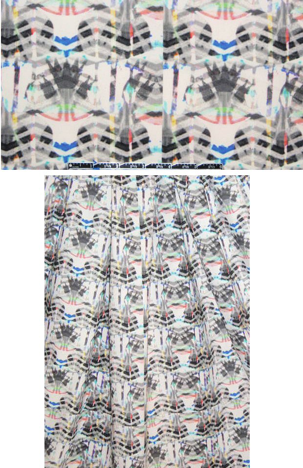 The0ry totem graphic stretch woven