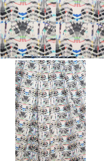 The0ry totem graphic stretch woven