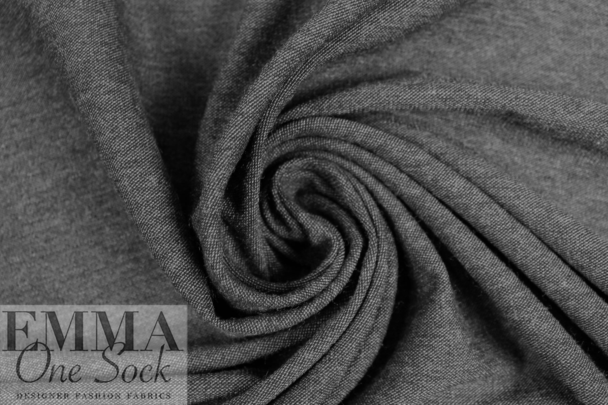 CA designer bengaline stretch cotton woven - gray/black 2.5 yd