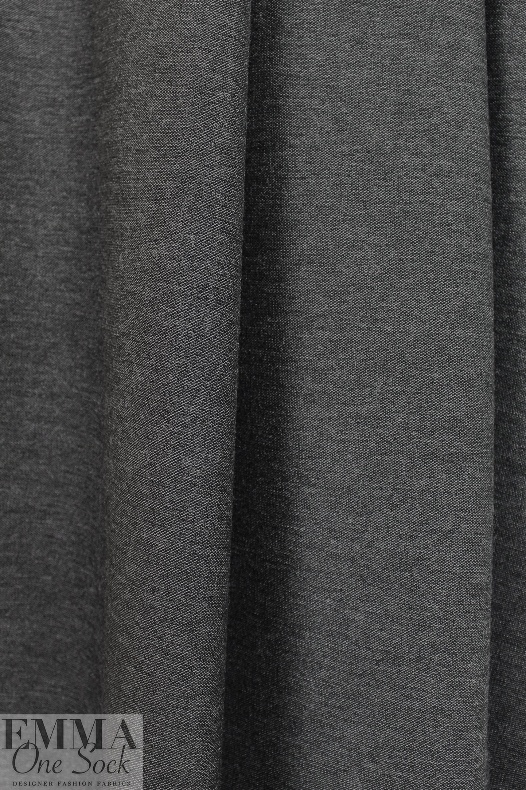 CA designer bengaline stretch cotton woven - gray/black 2.5 yd