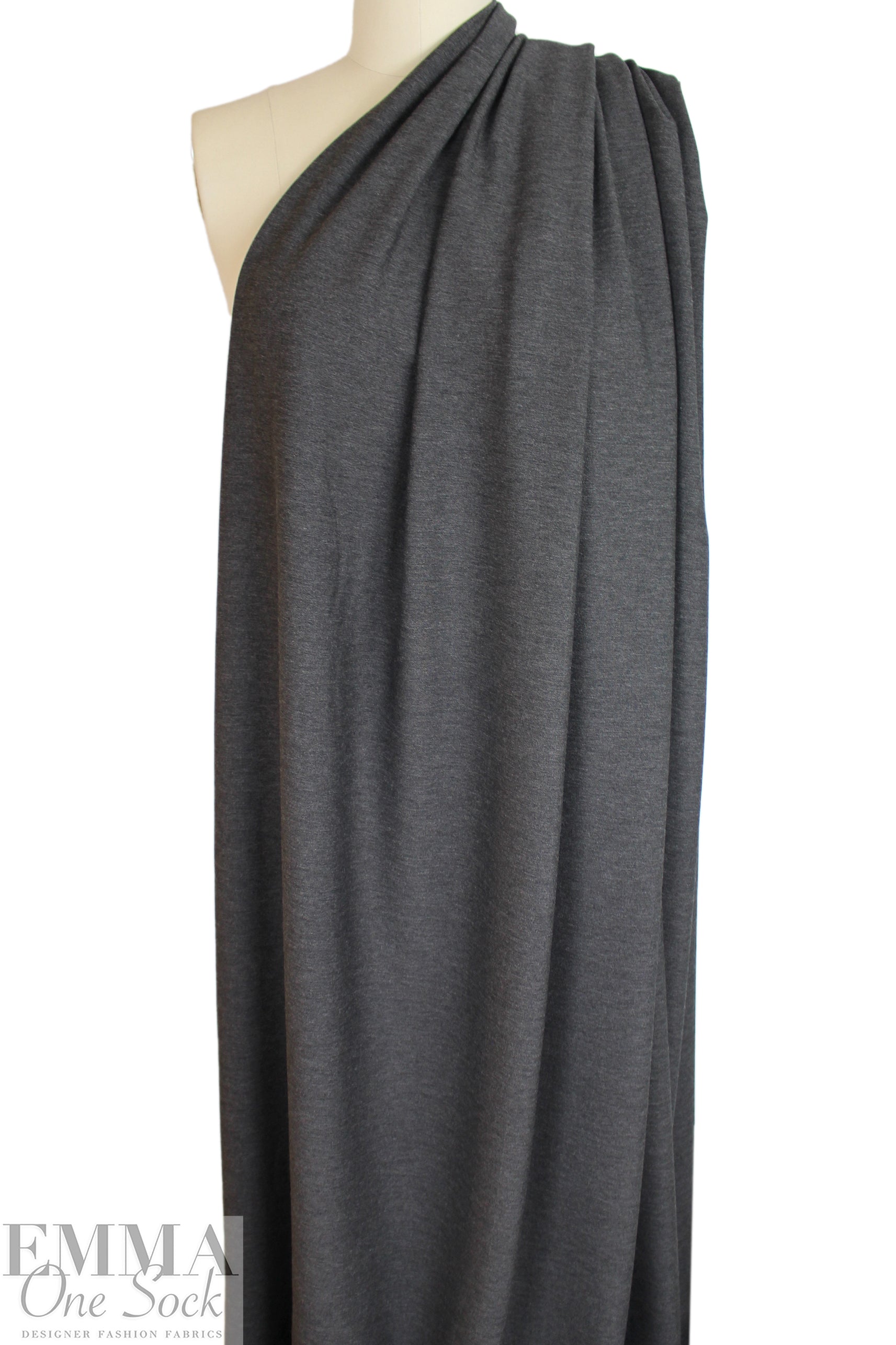 CA designer bengaline stretch cotton woven - gray/black 2.5 yd