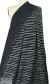 NY designer yarn-dyed, stripey cotton stretch woven