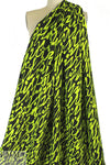 Mi11y neon lime scribble viscose 'matte hybrid'