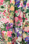 Italian 'bountiful bouquet' organic cotton stretch woven .75 yds