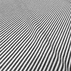 bamboo/organic cotton jersey stripe knit - charcoal/soft white 1.25 yds